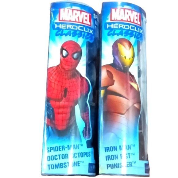Two Marvel Heroclix Classics Battle Packs Spider-Man & Marvel Heroes - Picture 1 of 7